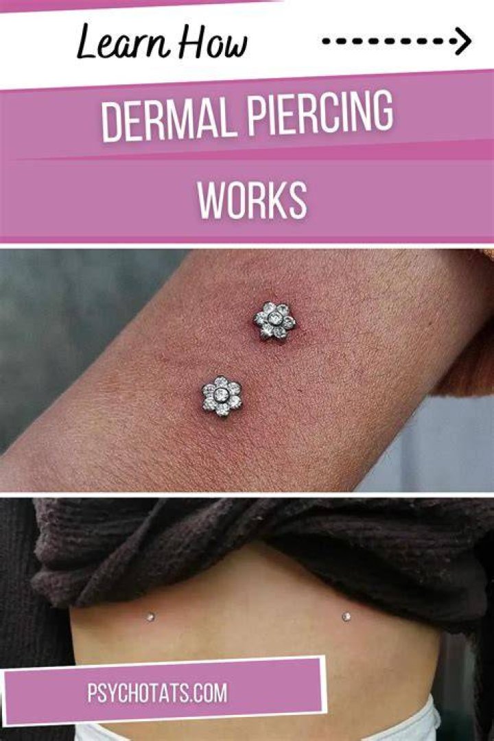 How to do a dermal piercing